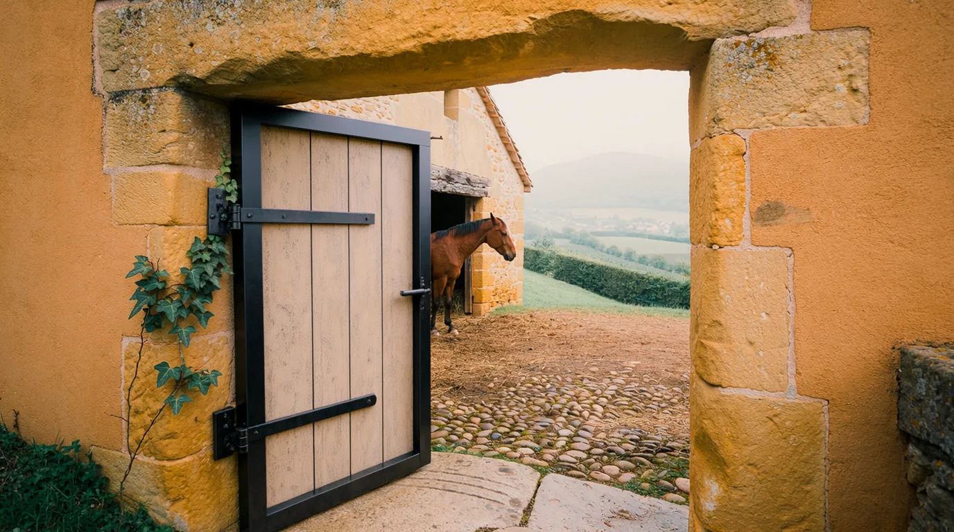 Entrée, Haras du Pichatier, centre équestre à Francheleins